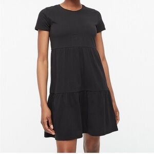 J. Crew Tiered Black Dress